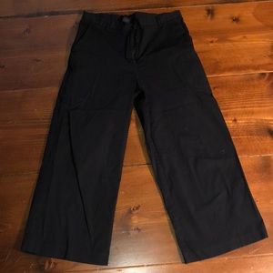The Limited stretch black cropped pants